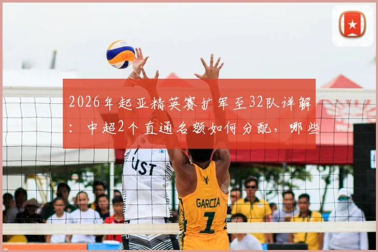 2026年起亚精英赛扩军至32队详解：中超2个直通名额如何分配，哪些球队有望参赛？